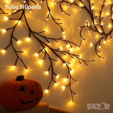 Стенна декорация с крушки и дистанционно , снимка 3 - Декорация за дома - 52351522