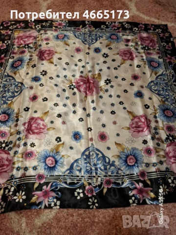 Сатенени и Копринени Шалове , снимка 18 - Шалове - 53025280