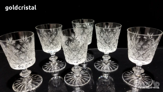 кристални чаши , снимка 9 - Антикварни и старинни предмети - 51410604