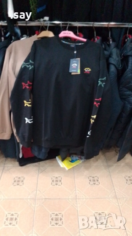 Мъжки пуловер Паул Шарк в черен цвят 3ХЛ последен размер 