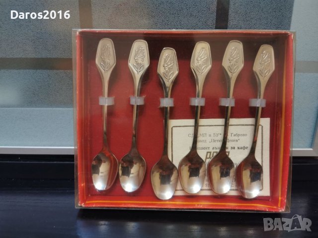 Комплект лъжички за кафе Роза 