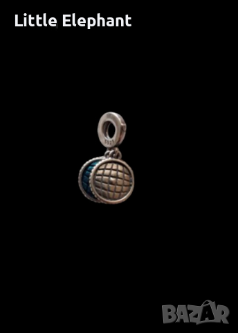 Сребърен висящ елемент Пандора планета"You mean the world to me"/нов