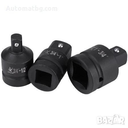 Преходници адаптери Automat, ковани, за гайковерт, 8 части, снимка 6 - Аксесоари и консумативи - 28937947