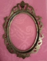 Антикварна, Стара месингова рамка Барок. , снимка 4