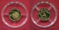 1/4 евро златна монета "Въвеждане на еврото във Франция" 2002 1/10 oz 
