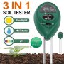 Влагомер за почва PH метър термометър почвен анализатор светломер 4в1, снимка 8