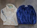 H&М и др. суитчер и плътна блуза със сърчица 98 см, снимка 1 - Детски пуловери и жилетки - 35328144