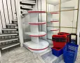 Островен стелаж за аптека, книжарница, зоомагазин, детски магазин и др, снимка 4