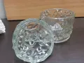 стара стъклена захарница бонбониера , снимка 4