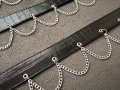 Нов дамски кожен колан за талия-ханш със синджири р-р S, M, L, снимка 10