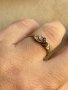 златен пръстен със сапфири, снимка 1 - Пръстени - 43759385