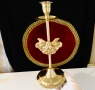 Бронзов свещник с барокова декорация,висок. , снимка 8