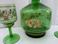 Стар сервиз цветно стъкло , снимка 7