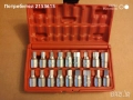 TRIDENT TOOLS 18бр 3/8 DRAIN PLUG KEY SET вложки камъни комплект, снимка 2