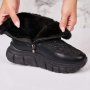 🖤✔️Nike уникални дамски черни стилни зимни боти Найк✔️🖤, снимка 3
