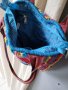 MIELIE екстравагантна чанта,плетена шарена, снимка 5