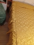 Покривка златиста с драперии за легло/спалня 1.40/2м, снимка 6