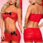 Sexy дамски комплект в червен цвят - Код 1638, снимка 1