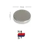 Неодимов магнит 10x2mm N52 1700-1900Gs 1.17гр микро | moqtmagazin.com, снимка 1