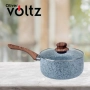 Касерола с капак Voltz  Siena, 18x8см.\2л., Мраморно каменно керамично покритие, снимка 3
