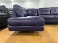 Лилав кожен ъглов диван, снимка 7