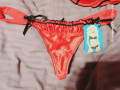Червен сутиен с прашки, снимка 5