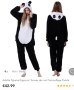 Kigurumi дамска пижама гащеризон панда полар M/L, снимка 9
