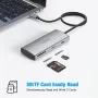 RSHTECH 10Gbps USB C хъб, 7-в-1 USB C многопортов адаптер с 4K HDMI, USB-A 3.2, 2 USB-C 3.2, снимка 5