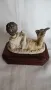 2 португалски порцеланови статуетки върху дървена основа Magnifite Genuine Tulip, снимка 4