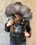 Дамско зимно яке с естествен пух на качулката Philipp Plein🔝Moncler🔝Karl Lagerfeld Код D1541, снимка 2