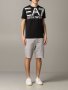 EMPORIO ARMANI EA7 Black Large Logo Print Slim Fit Мъжка Тениска size XL (M / L), снимка 4