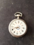 Швейцарски СРЕБЪРЕН джобен часовник 1900г. с ключе - 10 РУБИНА ПРОМОЦИЯ, снимка 2