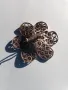Стара сребърна брошка(филигран), снимка 2