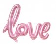 108 см LOVE Розови балони фолио фолиев за парти Свети Валентин празник, снимка 2