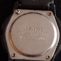 Стар модел електронен часовник ASAHI WATER RESIST интересен модел - 26994, снимка 5 - Мъжки - 36554631