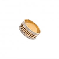 Златен пръстен брачна халка 5,43гр. размер:56 14кр. проба:585 модел:14803-1, снимка 2 - Пръстени - 39759774
