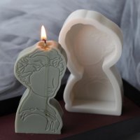 портрет стил versace Версаче силиконов молд форма калъп шоколад фондан свещ гипс, снимка 1 - Форми - 32751808