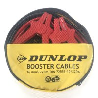 Dunlop стартови кабели, 3 м, сечение 16 кв.мм, 2 x 3 м, 220 А, Германия, снимка 1 - Аксесоари и консумативи - 43818863