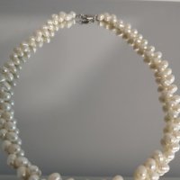 Колиета от естествени перли, снимка 4 - Колиета, медальони, синджири - 38108051