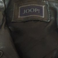 Черно мъжко яке от мека естествена кожа  марка Joop  в отлично състояние-220лв , снимка 2 - Якета - 39641365