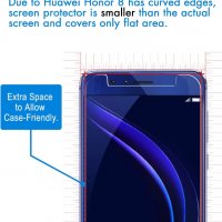 Стъклен протектор за Huawei Honor 8, снимка 3 - Стъкла за телефони - 39757317