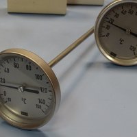 индустриален термометър Wika thermometer ф100mm, -20/+400°C, L-30-480mm, снимка 6 - Резервни части за машини - 35490796
