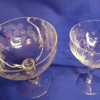 Два вида стъклени чаши по 3 бр за шампанско или мелби, вино, снимка 10 - Чаши - 43427084