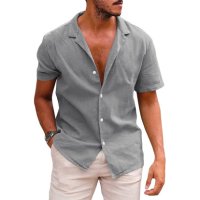  Мъжка лятна риза с къс ръкав, 8цвята - 023, снимка 5 - Ризи - 40003958
