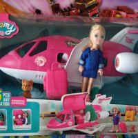 Самолет на Барби и стюардеса , снимка 4 - Кукли - 43295317