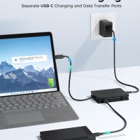 Cable Matters 8-в-1 преносим 40Gbps USB4 хъб (USB 4 докинг станция), снимка 5 - Кабели и адаптери - 43584465