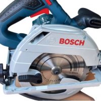 Bosch GKS55+GCE Потапящ ръчен циркуляр,1350W, диск ф165мм, 0601682100, снимка 4 - Циркуляри - 38572637