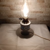 Стара френска порцеланова лампа - PEINT A LA MAIN - T.LIMOGE - Антика, снимка 11 - Антикварни и старинни предмети - 43939722