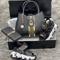 Дамска чанта портфейл и сандали Versace код 112, снимка 1 - Сандали - 33559473