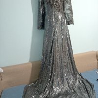 Официална сива рокля L/Xl Нова, снимка 12 - Рокли - 40171724